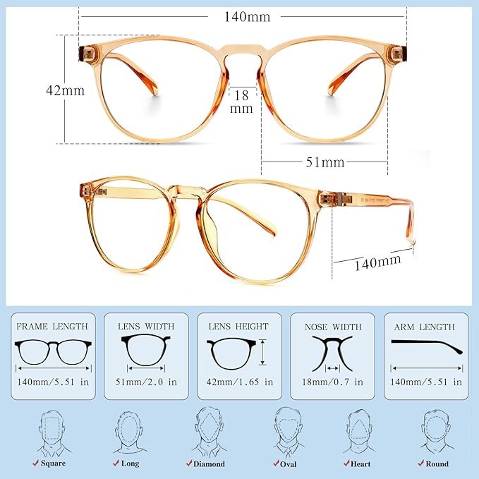 Blue Light Blocking Glasses for women/men - 4Pack Computer Reading/Gaming/TV/Phones Glasses Anti UV Glare Eyestrain