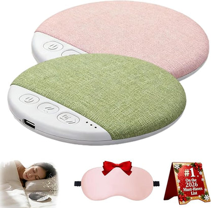 Sleep Speaker Under Pillow, Bone Conduction Pillow Speaker, Ultra-Thin Bluetooth Pillows Speakers with White Noise Sound, Volume Control & Auto-Off Timer