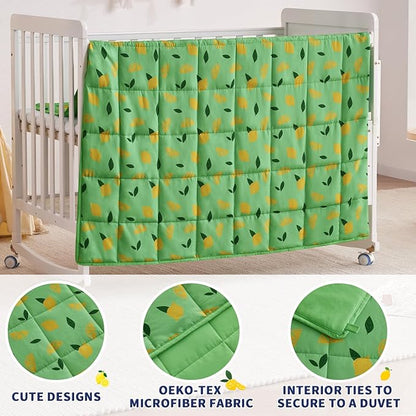 anfie Weighted Blanket Kids(40"x60" 7lbs) Weighted Blanket Cooling Blanket for Sleeping,Throw Size Breathable Blanket with Premium Glass Bead(Lime Green)