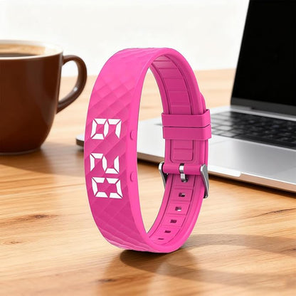 Vibrationswecker Armband | Vibrating Alarm Wristband, Silent Alarm Watch, Wrist Alarms Clock, Gentle Vibration Wakeup Watch, Vibrating Wrist Clock for Deep Sleepers/Hearing