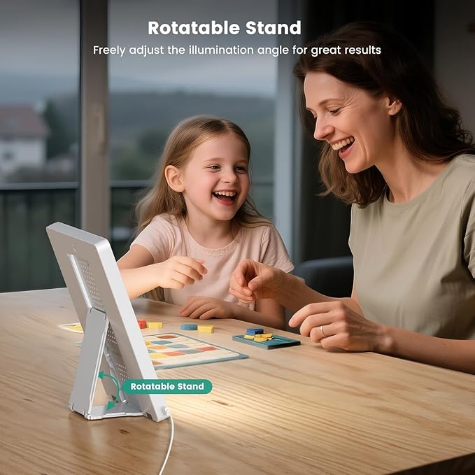 Light Therapy Lamp - 10000 Lux Therapy Light, 3 Color Temperature & Wall Mount with Memory Function, Touch Control Portable Therapy Lamp with Adjustable Brightness for Home & Office (Wired Only).
