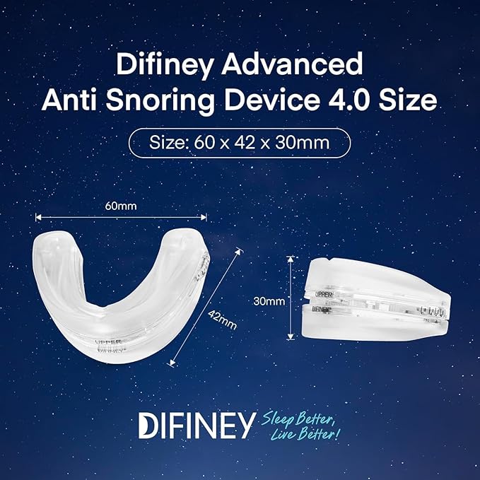 Advanced Anti Snoring Device 4.0: FDA-Cleared Snoring Solution – Adjustable Snore Stopper Mouth Guard for Men & Women – Anti Snoring Mouthpiece to Improve Sleep – Reusable Night Use