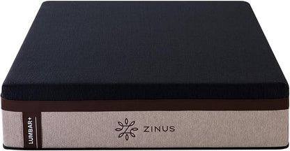 Zinus Lumbar+ Premium 14 Inch Memory Foam Mattress, Lumbar Support, Targeted Pressure Relief, Cooling Gel and Green Tea, Cool-to-The-Touch Cover, Medium Firm Feel, CertiPUR US Certified, Queen