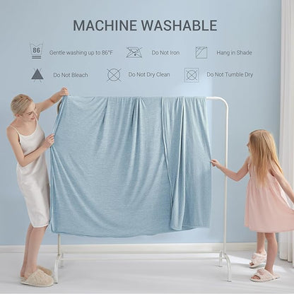 Marchpower Cooling Blanket for Hot Sleepers Kids, Arc-Chill Cool Throw Blanket with Double-Sided Design, Japanese Cooling Fiber Absorbs Body Heat, Lightweight Soft Blanket for Baby Sleeping Travel