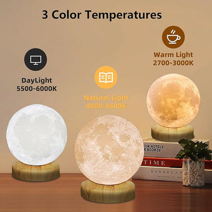 RscCleaner Light Therapy Lamp®, Happy Sun Lamp 10000 Lux with 3 Color Temperatures, Adjustable Brightness,Timer & Memory Function, Happy Sunlight Lamp with Remote Control for Home Office Decoration