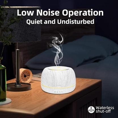 300ML Essential Oil Diffuser, Aromatherapy Diffuser,with Remote Control, 7-Color LED Lights,8 Hours Run Time,Suitable for Home, Bedroom