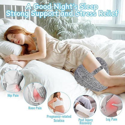 Knee Pillow for Side Sleepers Hip Pain - Between Leg Pillow for Side Sleeping - Sciatica Pain Relief Support for Lower Back, Knees, Joints, and Spine