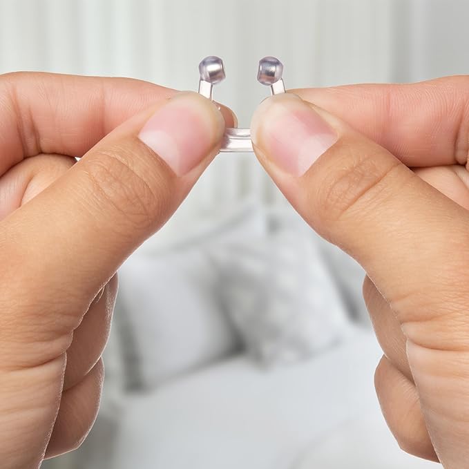 Anti Snoring Nose Clip (8 Pack) with Case - Soft Magnetic Anti Snoring Devices for Men & Women - Helps Promote Deep Sleep, Noise Reduction - Easy to Clean, Reusable - Includes - Travel Case - 8-Pack