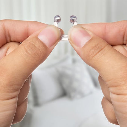 Anti Snoring Nose Clip (8 Pack) with Case - Soft Magnetic Anti Snoring Devices for Men & Women - Helps Promote Deep Sleep, Noise Reduction - Easy to Clean, Reusable - Includes - Travel Case - 8-Pack