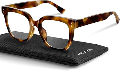 miyya Blue Light Glasses for Women & Men – Oversized UV & Blue Light Blocker Chunky Frames, Stylish Eyewear Accessories