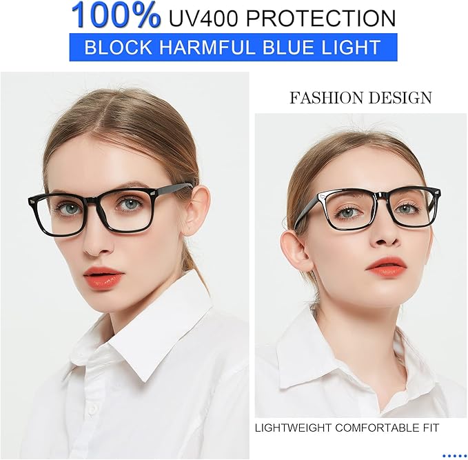 MARE AZZURO Blue Light Blocking Reading Glasses Women Computer Readers 0 1.0 1.25 1.5 1.75 2.0 2.25 2.5 2.75 3.0 3.5 4.0 5.0 6.0 (Black, 2.25)