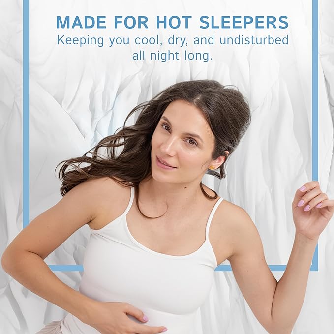 Four Seasons Essentials Cooling Comforter - King Size 106" x 90" - White