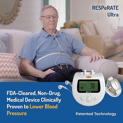 RESPeRATE Ultra Blood Pressure Lowering Device - Doctor Recommended Non-Drug Medical Device - Clinically Proven to Lower Blood Pressure Naturally - Just 15 Minutes a Day