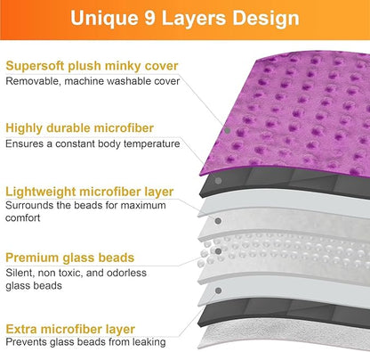 hazli Super-Soft Kids Weighted Blanket 7 Pounds - Easy to Clean, Washable Minky Cover - 41x60 Inches Child Heavy Blanket for Girls and Boys Small
