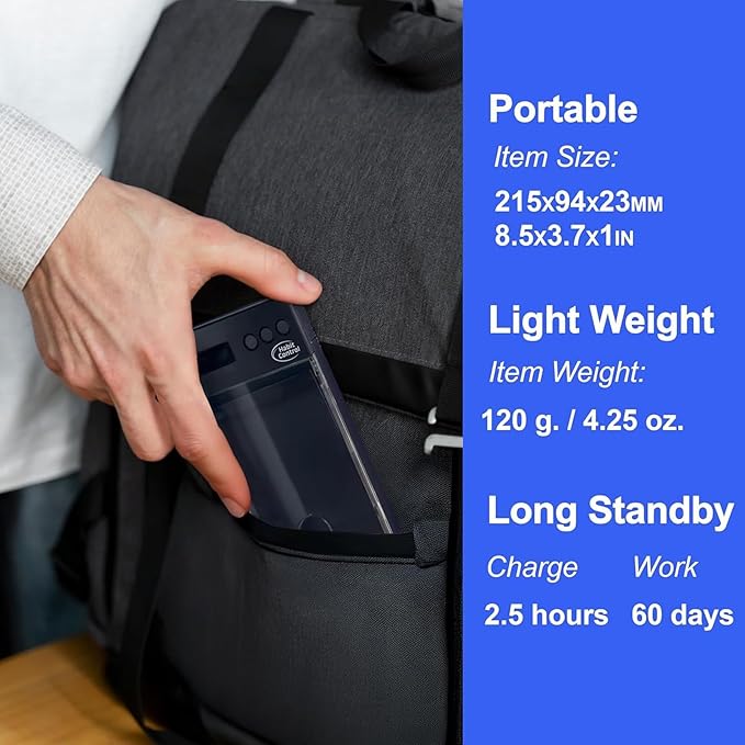 Cell Phone Timed Lock Box, PC ABS Self-Control Case withTimer, Timed Electronic Lock Box, Smart Device Locker for Study, Focus, Productivity