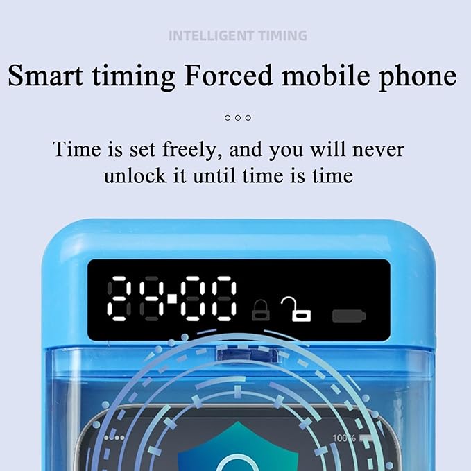 Timed Lock Box | Cellphone Addiction Prevention - Transparent Phone Addiction Control Box for College Students