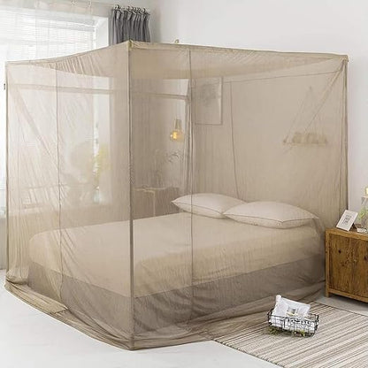 Anti-Electromagnetic Wave Bed Canopy,EMF Shielding Bed Canopy Silver Fiber Radiation Protection Fabric Square Anti Radiation,Silver-120 * 220 * 220cm