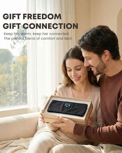 Sleep Headphones Bluetooth 5.4 Headband, Wireless Sleep Headphones with Built-in HD Stereo Speakers for Side Sleepers, Sweatproof Sports Headband for Workout Running Cool Gadget Unique Gifts for Men