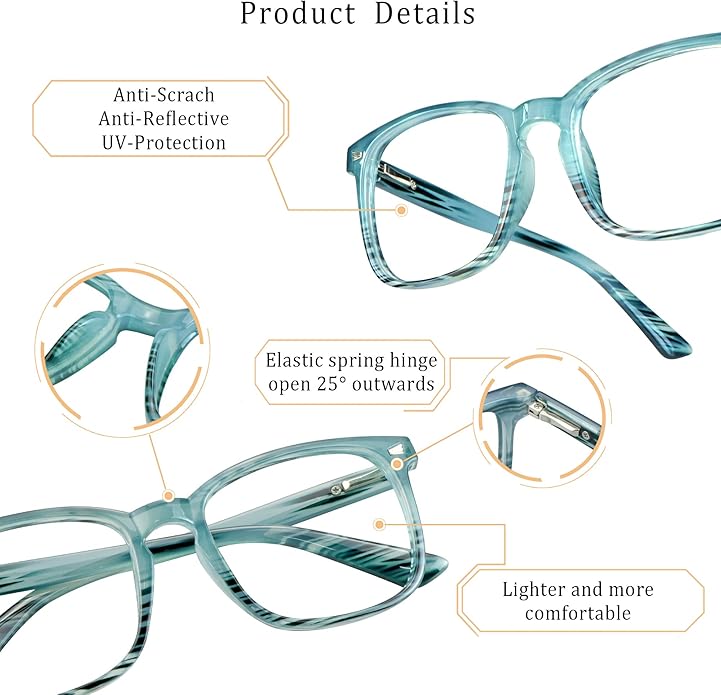 LifeArt Blue Light Blocking Glasses, Anti Eyestrain
