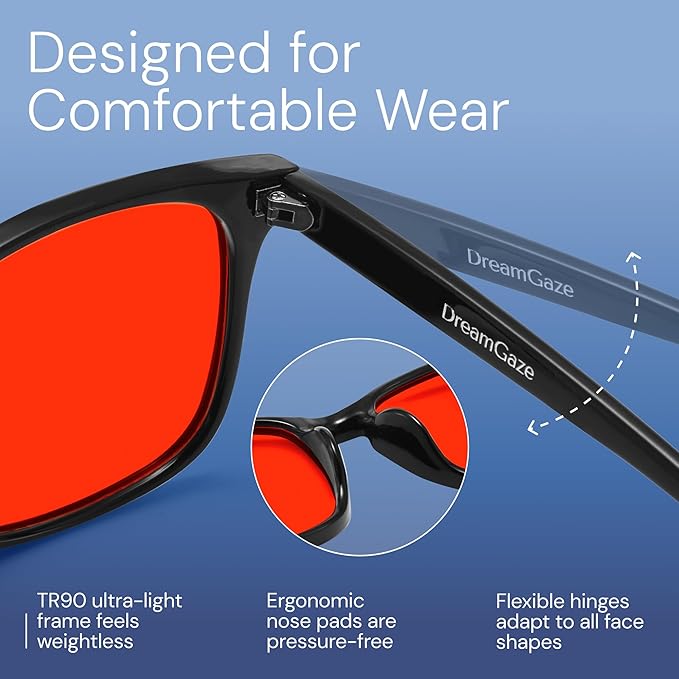 livho Gaming Blue Light Blocking Glasses for Better Sleep, Premium Night Driving, Computer Blockers for Man & Woman