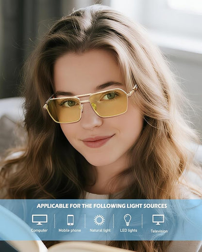 ANYLUV Blue Light Glasses Men/Women, Blue Light Blocking Glasses, Computer Screen Blocker Eyes Protection Glasses