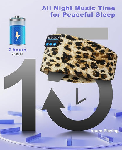 LOVE EYE Sleep Headphones Wireless Headband Headphones Bluetooth 5.4 for Side Sleeper Bluetooth Headband Earphones for Sports for tech Gadgets Gifts