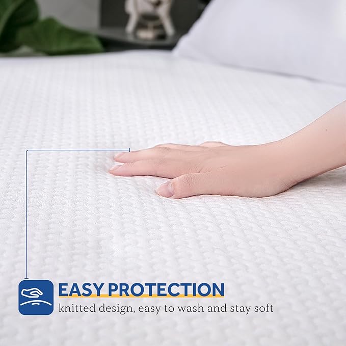 Sealy Heated Mattress Pad California King Size, Zone Heating Electric Bed Warmer with Deep Pocket, 10 Heat Setting Dual Controller & 1-12 Hours Auto Shut Off, Knitted Heated Mattress Cover, Cal King