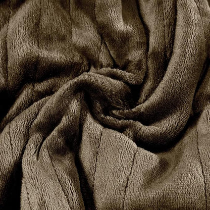 Medical king Heated Blanket, Machine Washable Extremely Soft & Comfortable Electric Blanket Throw Fast Heating with Hand Controller 10 Heating Settings & auto Shut-Off (Brown, 50 x 60)