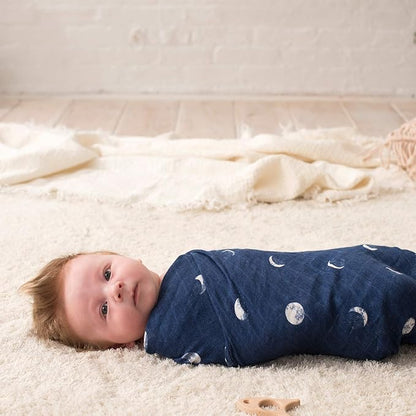 aden + anais Silky Soft Swaddle Blanket, Ideal Newborn & Infant Swaddling Set, 3 Pack, Stargaze