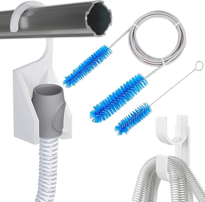 Cpap Tube Cleaning Suit, with Cpap Hose Hook & Mask Hook & Hose Brush - Fits for Standard15-22mm Diameter Tubing