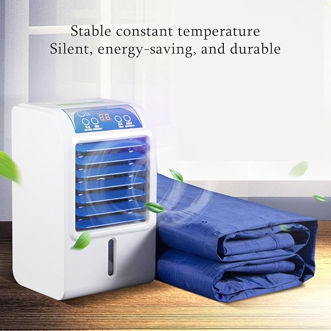 Breeze Water Cooling Mattress Pad,Smooth Bed Cooling System,Remote Control, Hydro Cooled Mattress Topper, Silent Operation for Rental Housing, Dormitories, Shops, Offices(Size:Single Bed)