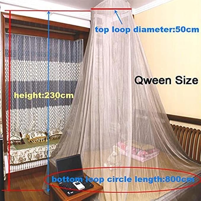 EMF Protection Anti Radiation Dome Bed Canopy,Blocks Radiation/EMF/WiFi/ 5G & Other RF(Size:Qween(50x230x800cm/1.6x7.5x26ft))
