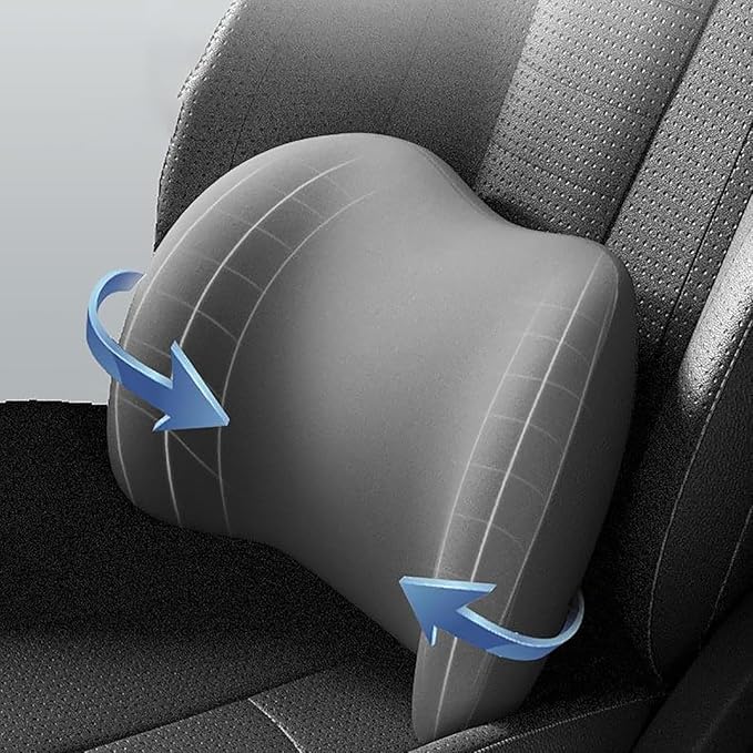Car Headrest & Lumbar Support Cushion For Subaru XV/Subaru Crosstrek (GT) 2.Gen 2018-2024, Ergonomic Memory Foam Head Rest and Lumbar Pillow Set Breathable Comfortable for Neck Back Pain Relief