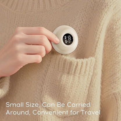 sunvito Sleep Earbuds Bluetooth 5.4, Mini Invisible Silicone Sleep Earbuds for Side Sleepers, Noise Blocking Sleeping Headphones, Hidden Earbuds with LED Display for Small Ears, Sleep & Relax (Beige)