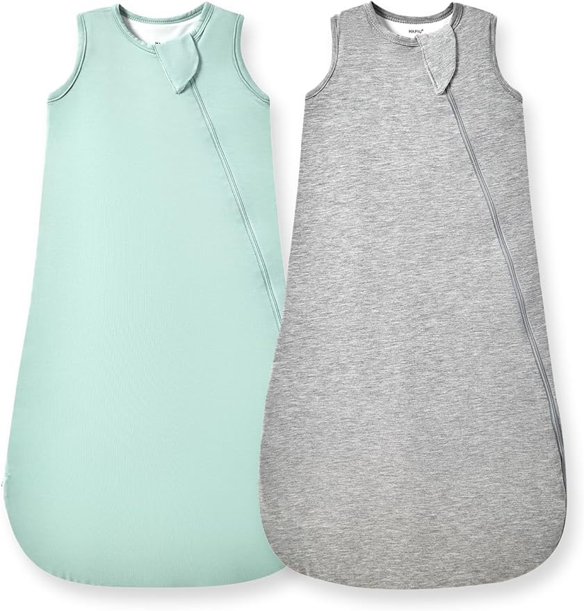 HAPIU Unisex Rayon Made from Bamboo Baby Sleep Sack TOG 0.5, 2-Way Premium Zipper, Wearable Blanket