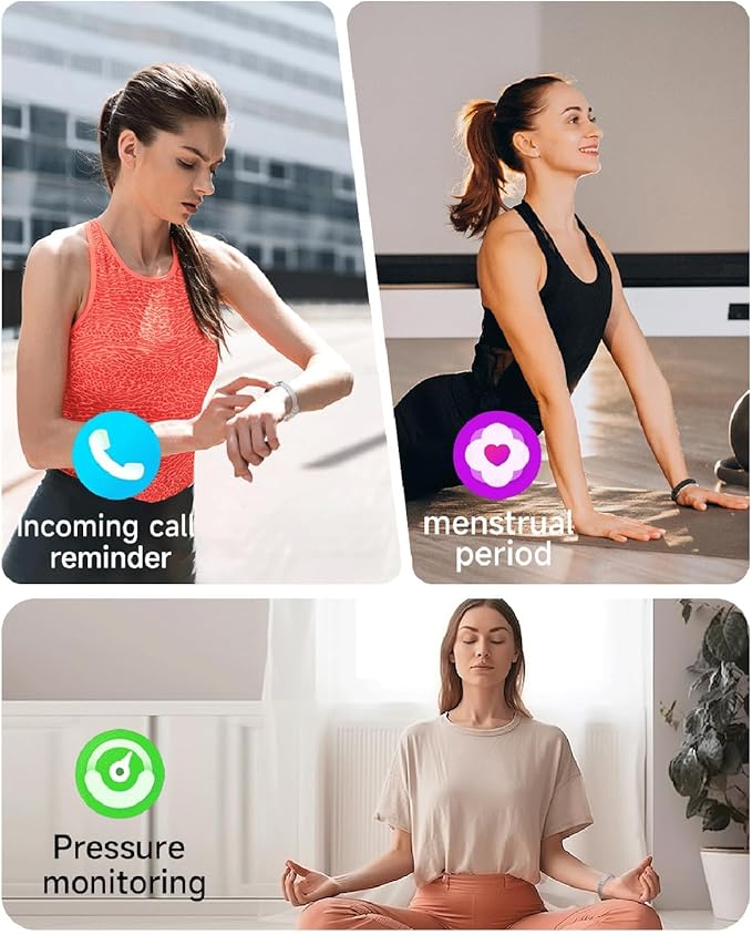 Smart Bracelet Fitness Tracker Heart Rate Monitor Sleep Activity Tracker Step Counter Calories Pedometer Waterproof Slim Thin Health Band for Women Ladies Men