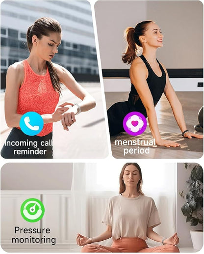 Smart Bracelet Fitness Tracker Heart Rate Monitor Sleep Activity Tracker Step Counter Calories Pedometer Waterproof Slim Thin Health Band for Women Ladies Men
