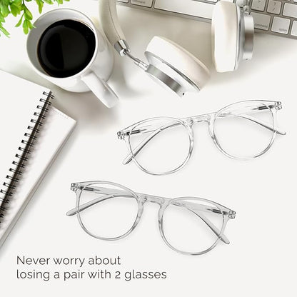 IBOANN Blue Light Glasses for Woman/Men, Fashion Blue Light Glasses Men, Fake Glasses Help Reduce Screen Fatigue