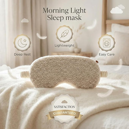 Sleep Mask for Women & Men, Light Blocking Eye Mask for Sleeping - Ultra-Soft Blackout Eye Cover for Travel, Bedtime & Valentine's Day Gift (Stone)