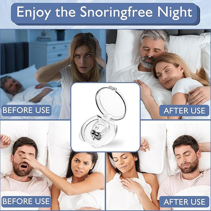 Nose Magnet for Breathing Nasal, Anti Snoring Devices for Deep Sleep, Effective Anti - Snoring Nose Clip for Men and Women