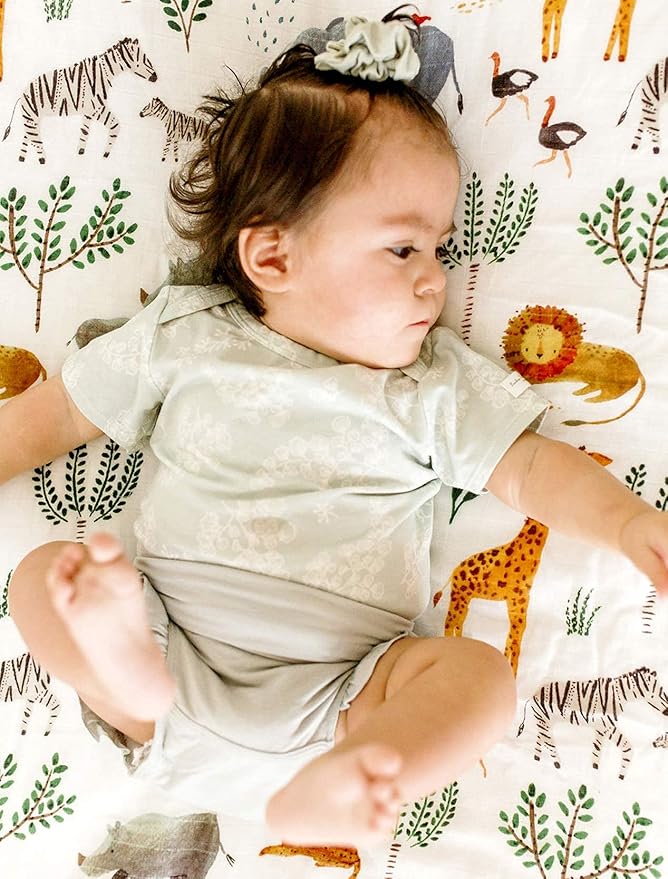 Loulou Lollipop Soft Baby Swaddle Blanket Muslin Wrap Receiving Blanket for Newborn to Toddler Girl and Boy, Large 47” by 47” - Safari Jungle…