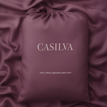 Eucalyptus Sheets - Infused with Silver for Anti-Odor, Softer Than Silk Fibers, More Cooling Than Cotton - Perfect for Hot Sleepers & Sensitive Skin - 100% Tencel Lyocell - Cali-King Sheet Set