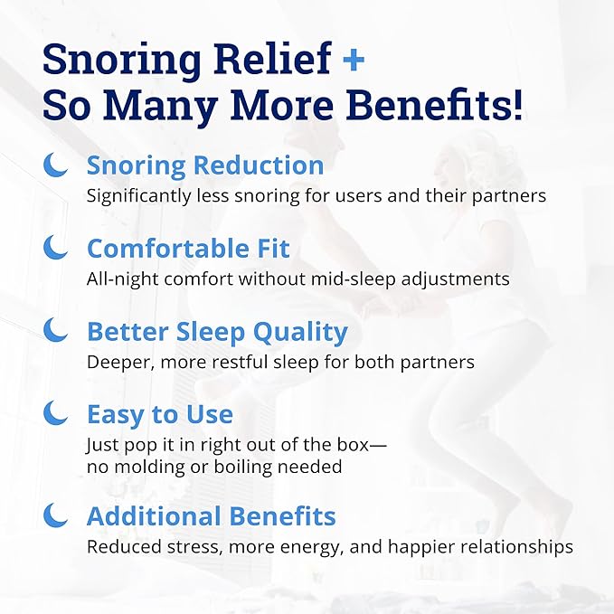 ZQuiet Anti-Snoring Starter Pack with 2 Mouthpieces, Complimentary Storage Case – FDA-Cleared Snore Stopper for Men & Women, Adjustable Comfort, BPA-Free, Non-Invasive, Sleep Aid for Snoring
