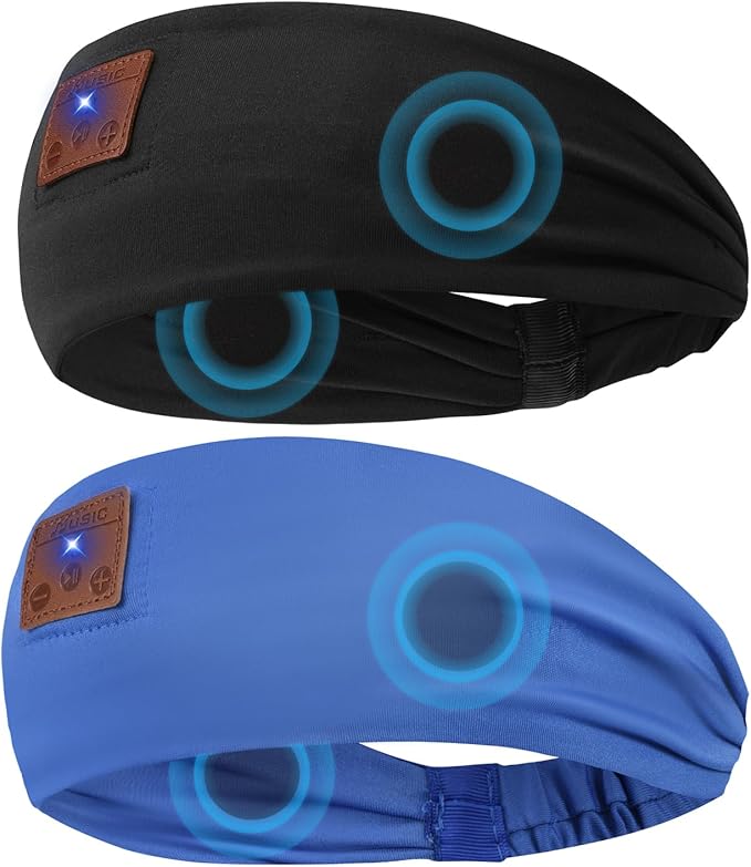 Bluetooth Sleeping Headphones, Headband Headphones for Side Sleepers, Wireless Headband for Yoga, Running, Workout, Travel, Sports, Unique Presents for Adult Teens