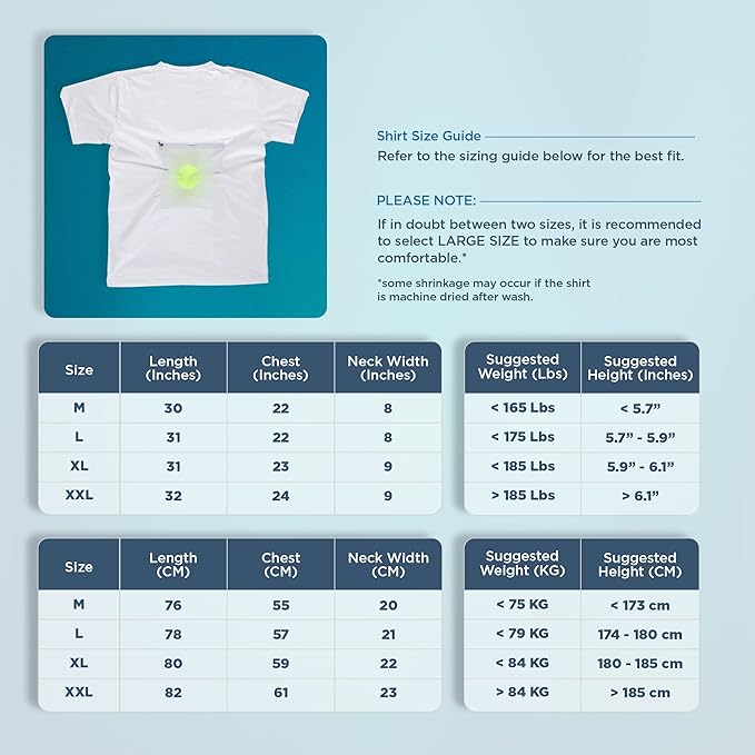 Stop Snoring T-Shirt - Snore Stopper - Most Comfortable Snoring Aid. Health Expert Recommended for Back Snorers! Eliminates Snoring by Adjusting Your Sleeping Position. Guide to Snoring Ebook (Large)