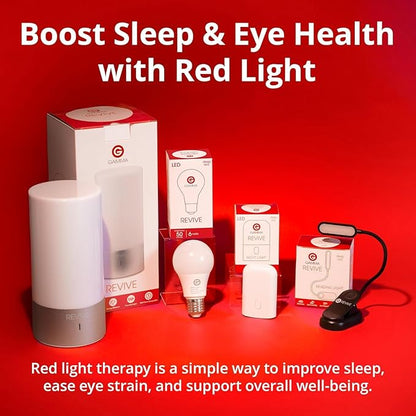 Revive - 670nm Red Portable Light by Gamma - Sleep Therapy - Melatonin Promoting Natural Sleep Aid for Wherever You GO