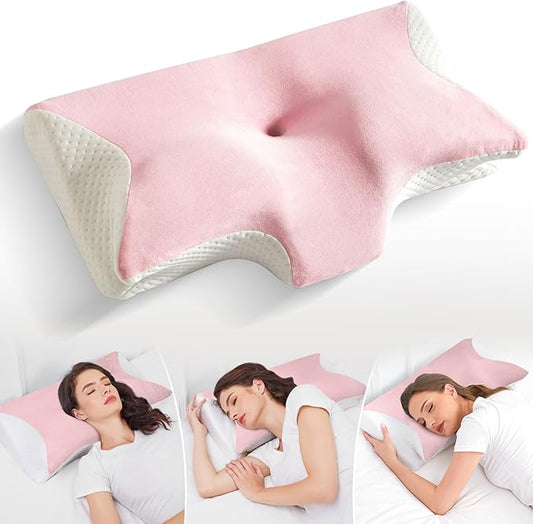 Memory Foam Ergonomic Pillows Orthopedic Pillow for Side Sleepers Sleeper Neck Pain Bed Back Cervical Shoulder Ergonomic