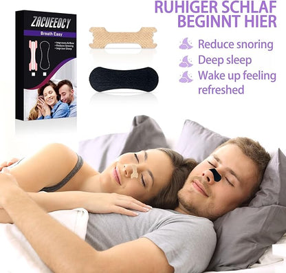 Nasal Strips for Snoring, 60 Count Extra Strength Nose Strips for Breathing, Anti Snoring Devices for Sports and Sleep, Help Stop Snoring, Relieve Nasal Congestion, Drug-Free,Deeper Sleep