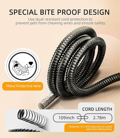 Pressure Activated Pet Heating Pad 18 x 15,Gravity Sensing,Automatic or Manual Mode,Heated Dog Bed with Timer,Adjustable Temperature