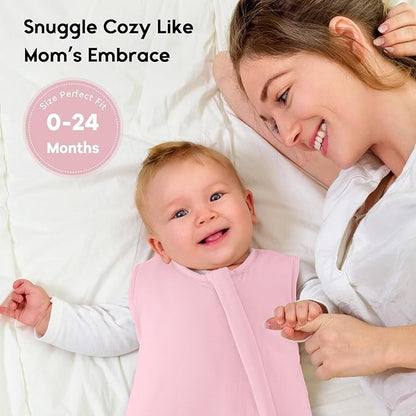 Yoofoss Rayon Made from Bamboo Baby Sleep Sack 18-24 Months 1.0 Tog Baby Wearable Blanket, Super Soft Infant Toddler Sleeping Sack 2-Way Zipper